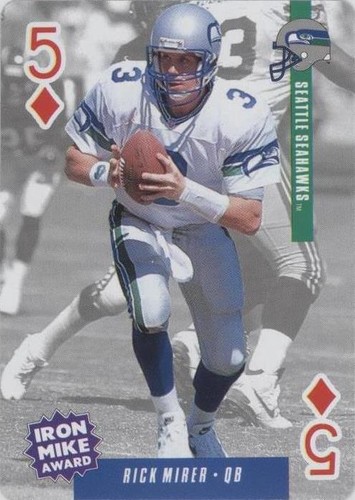 1994 Bicycle Ditka's Picks Playing Cards Rick Mirer #5D