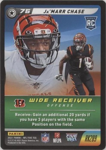 2021 Panini NFL Five TCG Ja'Marr Chase #RK289