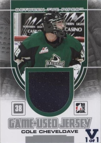 2013-14 In the Game Between the Pipes - Cole Cheveldave #GUM-09