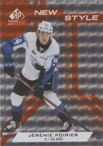 2021-22 Upper Deck SP Game Used CHL Edition - Jeremie Poirier #NS-JP