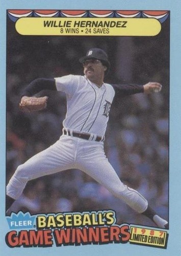 1987 Fleer Limited Edition Baseball's Game Winners - Willie Hernandez #20
