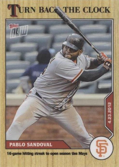 2020 Topps Now Turn Back the Clock - Pablo Sandoval #24