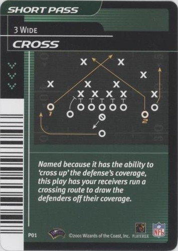 2001-02 NFL Showdown 1st Edition Cross #P01