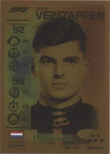 2020 Topps F1 Turbo Attax - Max Verstappen #177