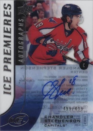 2015-16 Upper Deck Ice - Chandler Stephenson #IPA-CS