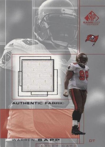 2001 SP Game Used Edition Warren Sapp #WS