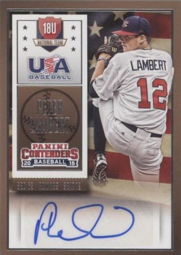 2015 Panini Contenders - Peter Lambert #40