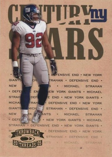 2005 Donruss Throwback Threads Michael Strahan #CS-15