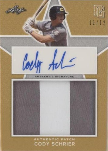 2020 Leaf Perfect Game National Showcase - Cody Schrier #PA-CS2