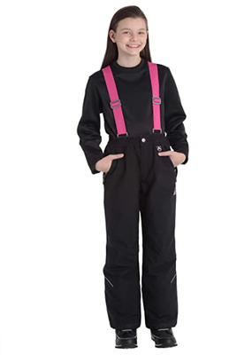 GERRY GIRLS PERFORMANCE SKI SNOW PANTS WITH REMOVABLE SUSPENDERS XS AGE 5 6