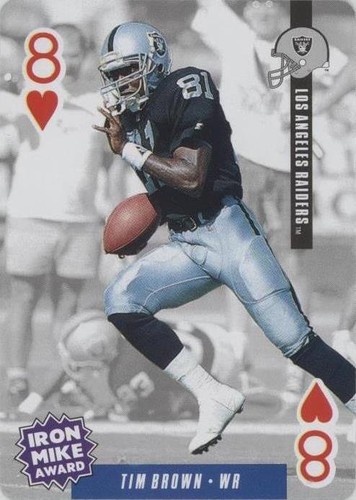 1994 Bicycle Ditka's Picks Playing Cards Tim Brown #8H