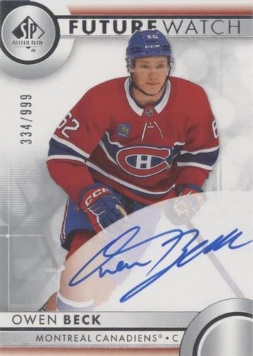 2023-24 Sp Authentic - Owen Beck #113