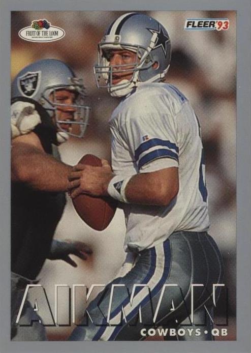 Fleer Fruit of the Loom 1993 Troy Aikman #18