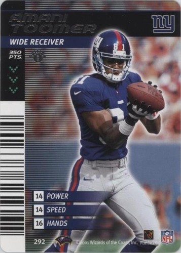 2001-02 NFL Showdown 1st Edition Amani Toomer #292