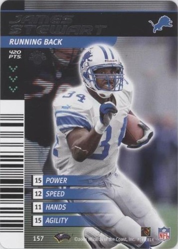 2001-02 NFL Showdown 1st Edition James Stewart #157
