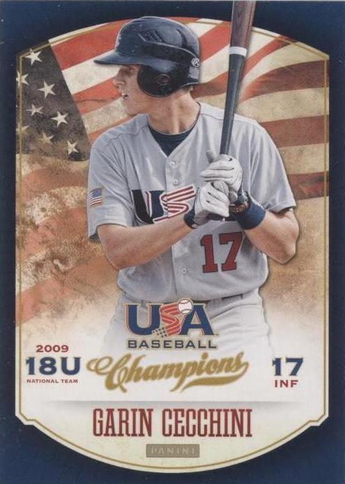 2013 Panini США бейсбол чемпионов - Гарин Чеккини #83