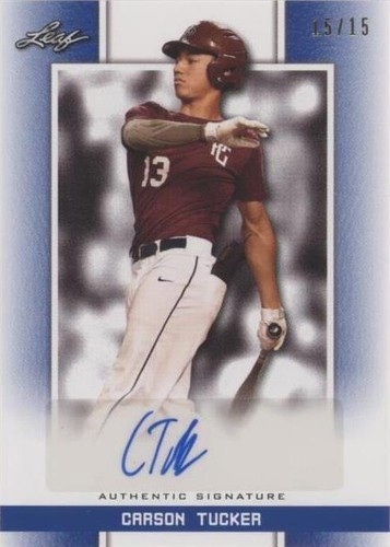 2019 Leaf Perfect Game National Showcase - Carson Tucker #BA-CT1