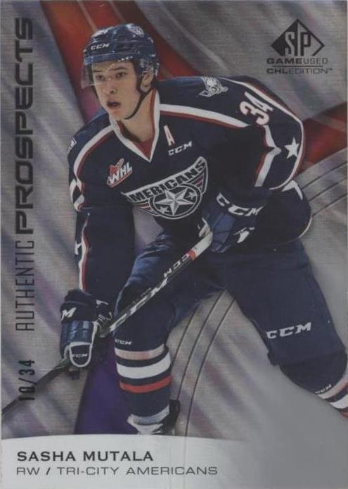 2019-20 Upper Deck SP Game Used CHL Edition - Sasha Mutala #37