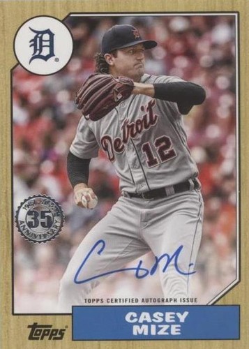 2022 Topps Series 2 1987 Silver Pack Casey Mize #T87C2-5