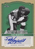 2012 Leaf Best of Football Paul Warfield #BA-PW1