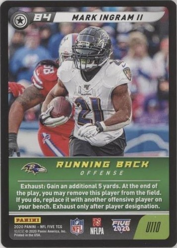 2020 Panini NFL Five TCG Mark Ingram #U110