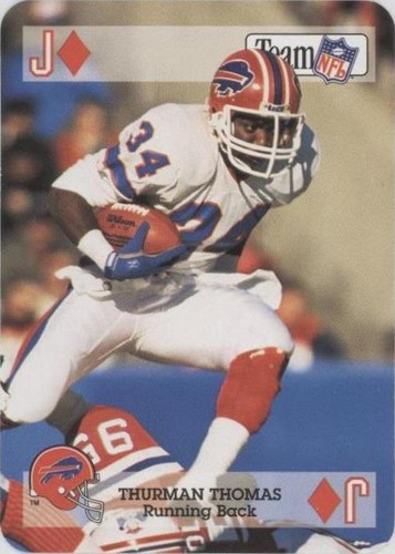 1992 Sport Decks Team NFL Star Cards Playing Cards Thurman Thomas #11D