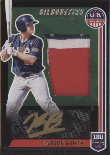 2022 Panini USA Baseball Stars & Stripes - Karson Bowen #SIL-KB
