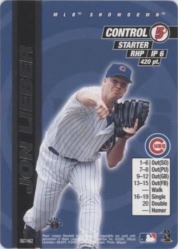 2000 MLB Showdown - Jon Lieber #087