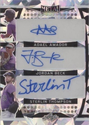 2022 Leaf Metal - Adael Amador Jordan Beck Sterlin Thompson #TA-1