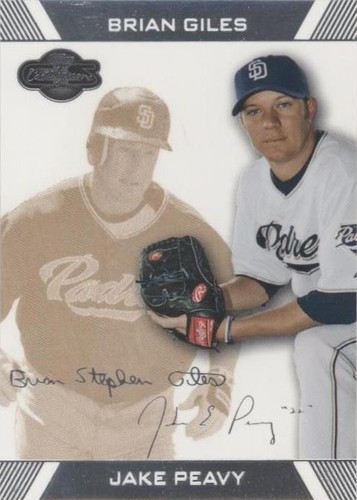 2007 Topps Co-Signers - Brian Giles Jake Peavy #15