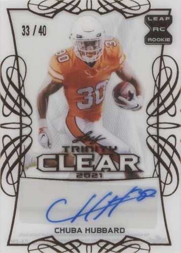 2021 Leaf Trinity Chuba Hubbard #CA-CH1