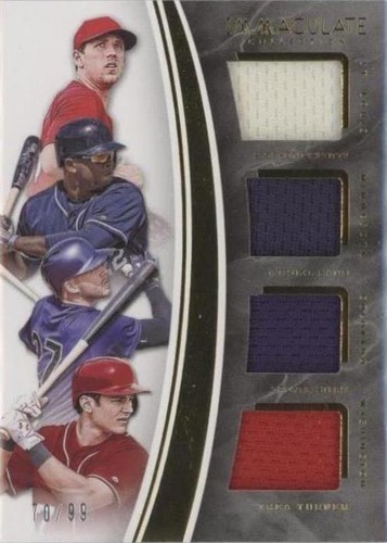 2016 Panini Immaculate Collection - Miguel Sanó Stephen Piscotty Trea Turner #IQP-SP