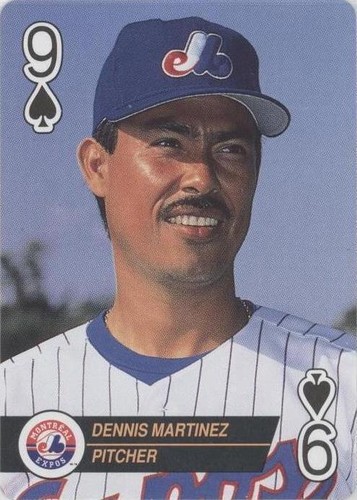 1993 Bicycle Baseball Aces Playing Cards - Dennis Martinez #9S