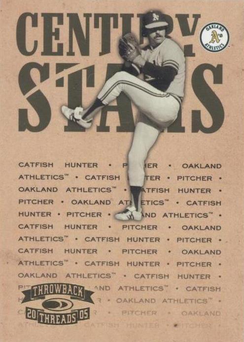 2005 Donruss Throwback Threads - Catfish Hunter #CS-27