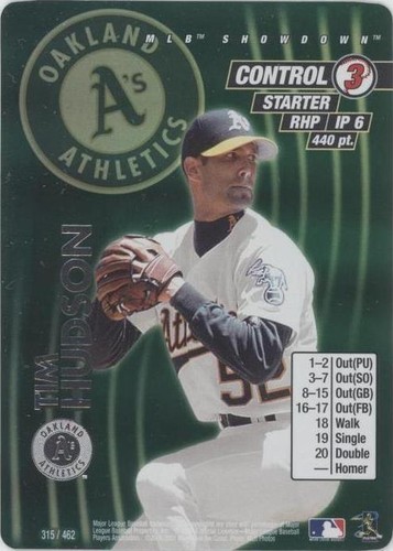 2001 MLB Showdown - Tim Hudson #315