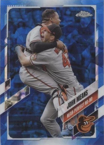 2021 Topps Chrome Update Series Sapphire Edition - John Means #US169