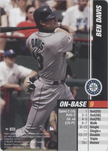 2003 MLB Showdown Pennant Run - Ben Davis #069