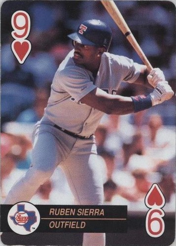 1992 U.S. Playing Card Baseball Aces - Ruben Sierra #9H