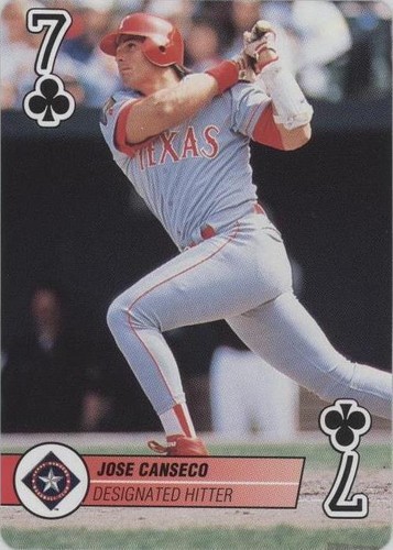 1995 Bicycle Baseball Aces Playing Cards - Jose Canseco #7C