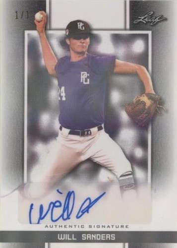 2019 Leaf Perfect Game National Showcase - Will Sanders #BA-WS1