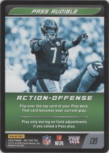 2020 Panini NFL Five TCG Ben Roethlisberger #C89