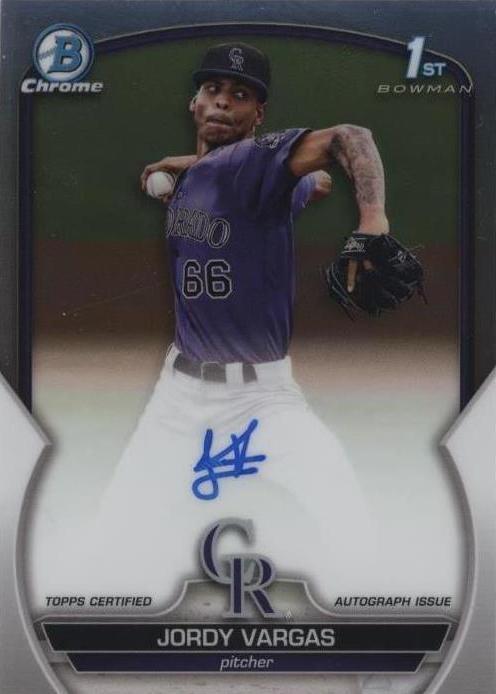 2023 Bowman Chrome - Jordy Vargas #CPA-JVG