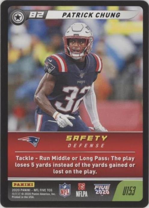 2020 Panini NFL Five TCG Patrick Chung #U153