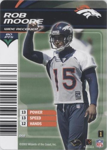 2002-03 NFL Showdown 1st & Goal Rob Moore #068