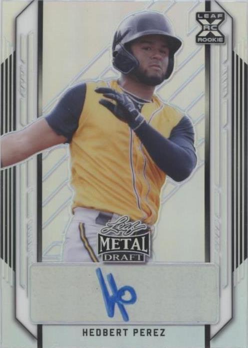 2021 Leaf Metal Draft - Hedbert Perez #BA-HP1
