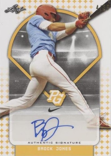 2018 Leaf Perfect Game National Showcase - Brock Jones #BA-BJ1