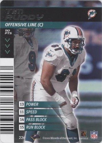 2001-02 NFL Showdown 1st Edition Tim Ruddy #226