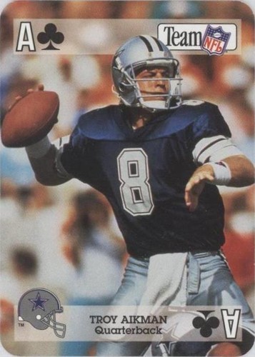 1992 Sport Decks Team NFL Star Cards Playing Cards Troy Aikman #AC