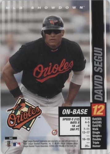 2002 MLB Showdown Trading Deadline - David Segui #041