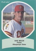 1990 ProCards Triple A All-Star Game - Dave Walsh #AAA 33